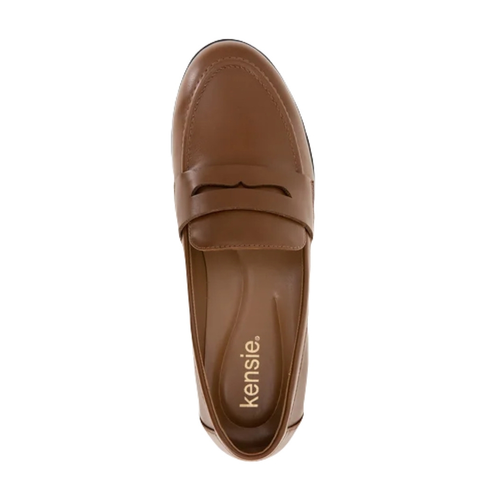 Kensie Ladies' Penny Brown Leather Loafers - Picture 4 of 6